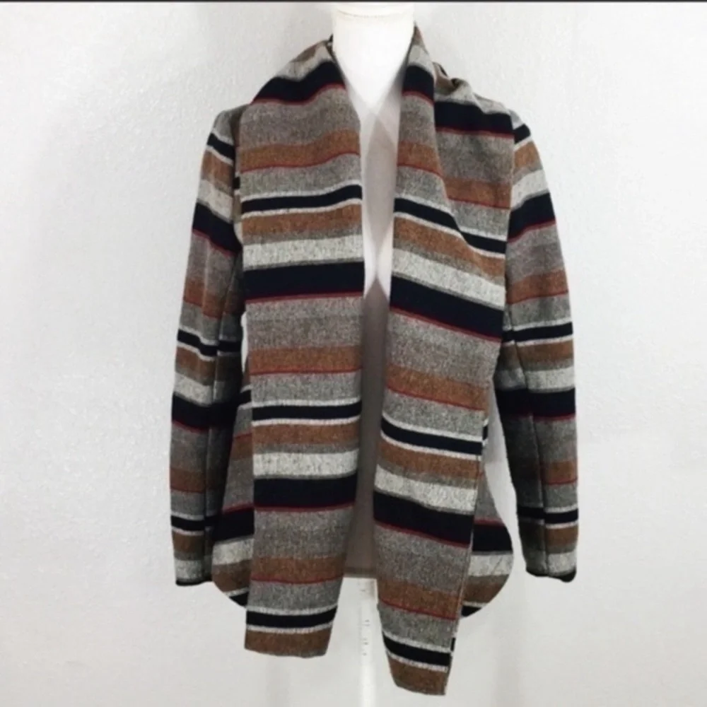 Anthro Otis & Maclain stripe oversized wool jacket